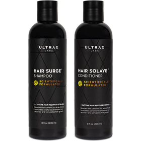 Ultrax Labs Hair Surge front bottles showing bundle benefits