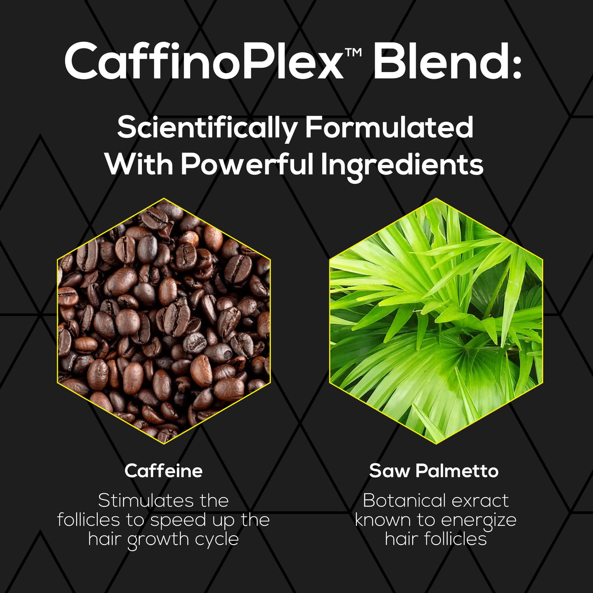 Ultrax Labs ingredients splash with caffeine and saw palmetto highlighting key benefits