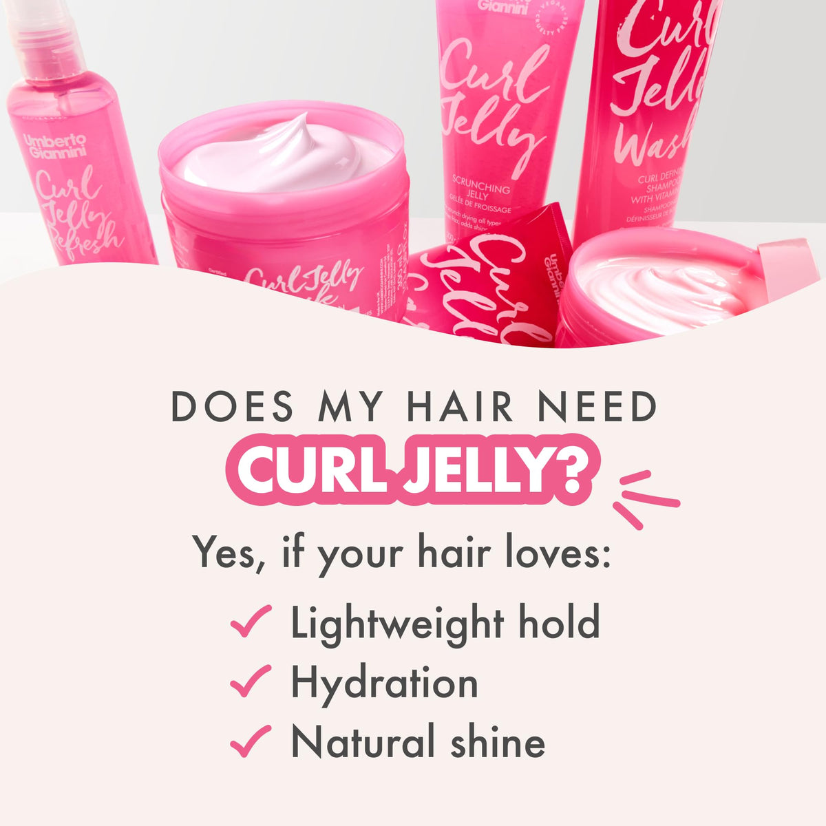 Diffusing hair with Umberto Giannini curl jelly to boost volume and reduce frizz