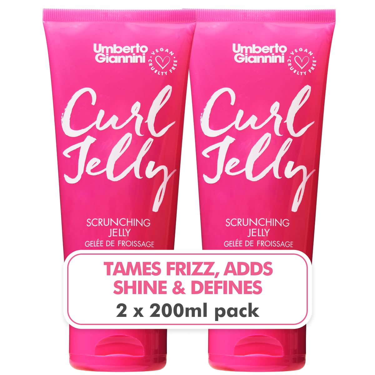 Umberto Giannini front packaging showing curl jelly benefits