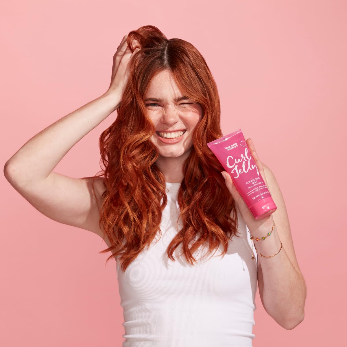 Umberto Giannini jelly scrunching demonstration creating defined wavy clumps