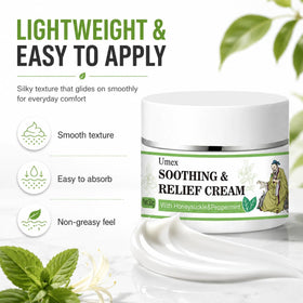 Umex applied on elbow for relief of dry rough skin