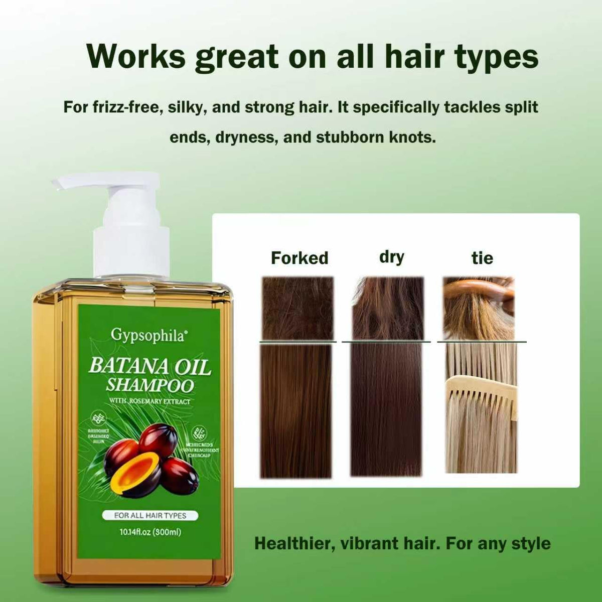 Umex Batana oil dropper releasing oil to show lightweight texture and shine