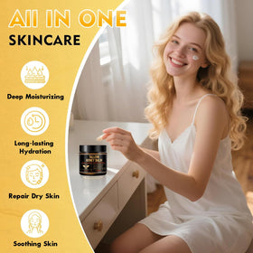 UMHWYZW balm being massaged into hand for instant hydration
