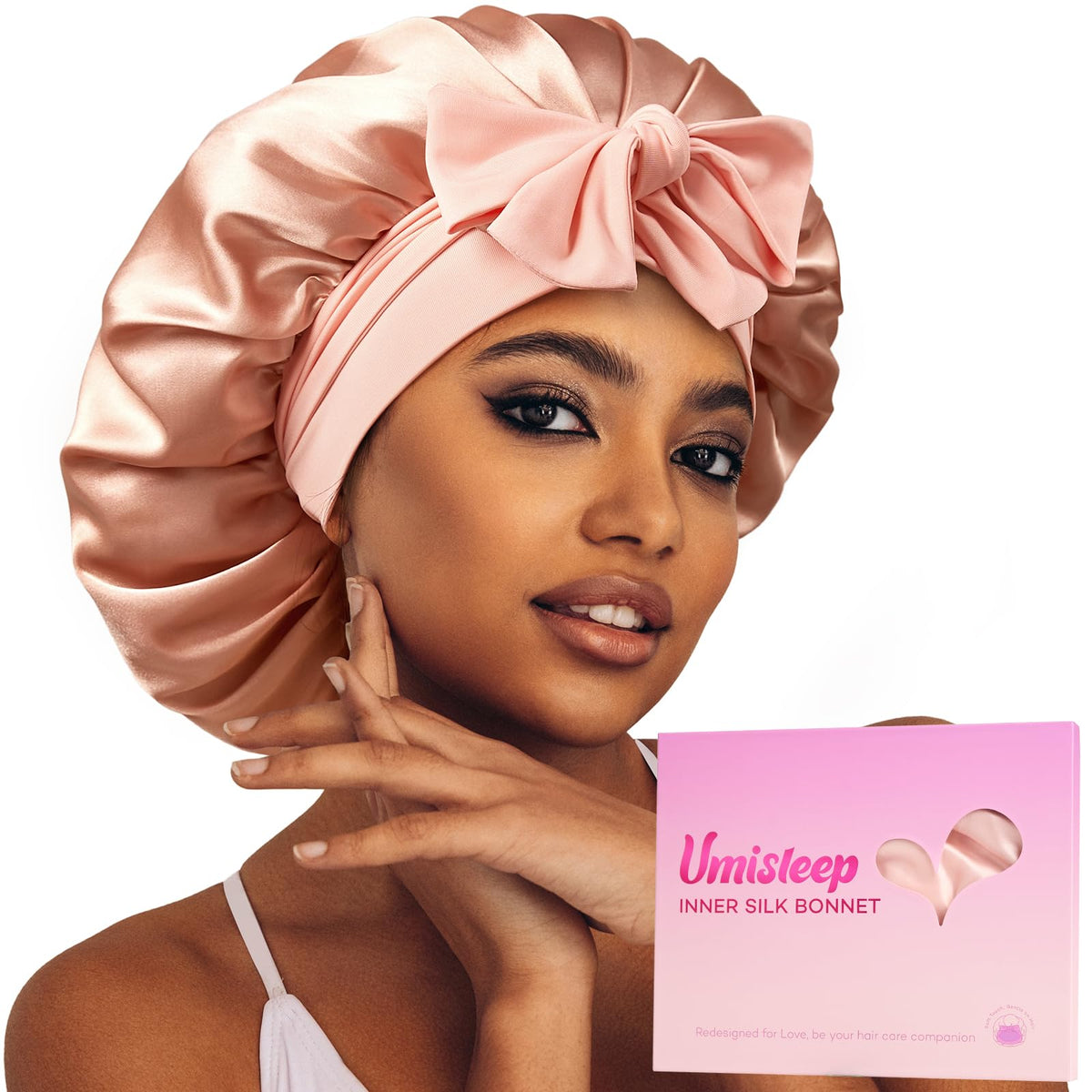 Umisleep front packaging blush pink showing elegant gift-ready box