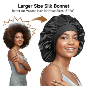 Umisleep bonnet displayed with ruler to show large coverage and roominess