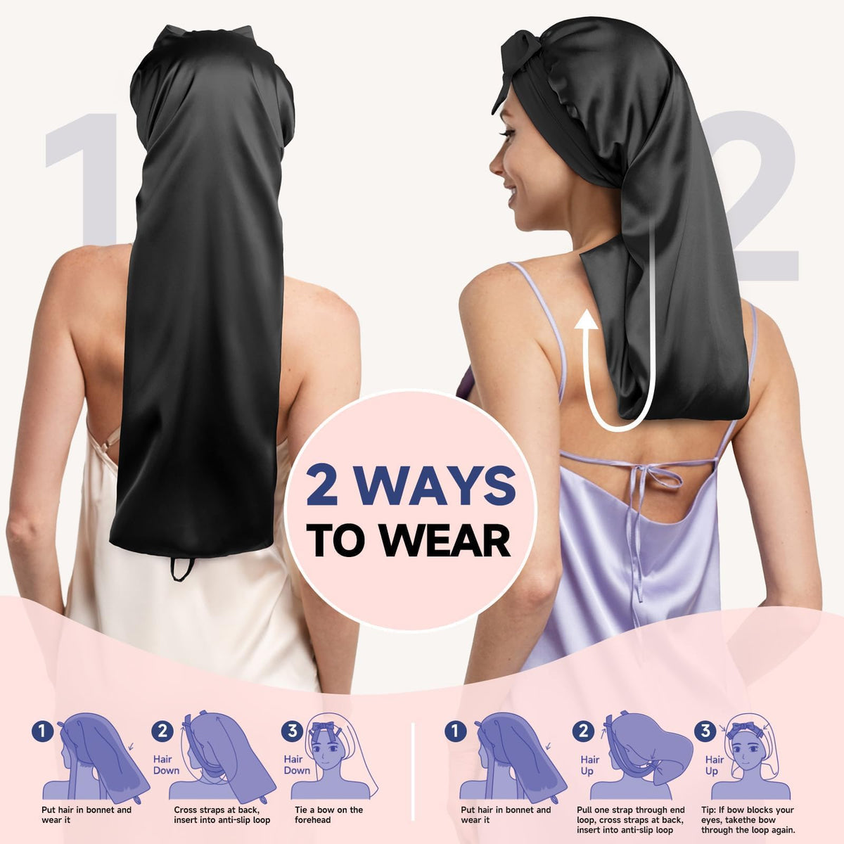 Umisleep satin outer texture protecting pillows and resisting stains