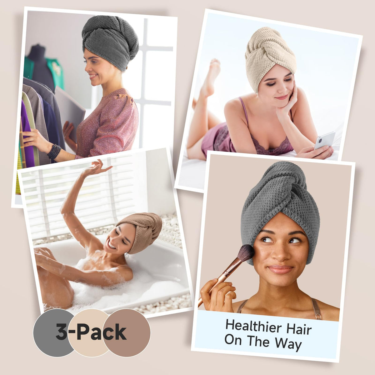 Umisleep three colors laid flat highlighting soft fabric and family set benefit