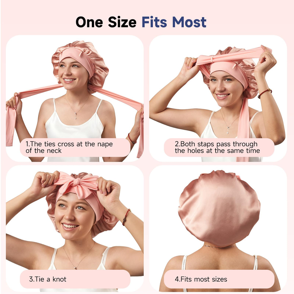 Umisleep elastic tie band and forehead loops for secure comfortable fit