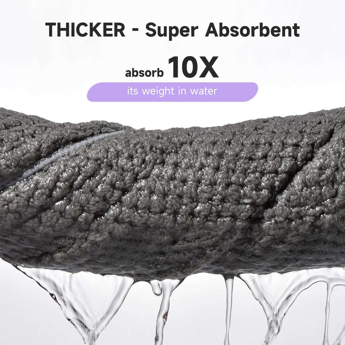 Umisleep towel wrapped on woman enabling hands-free hair care and reduced frizz