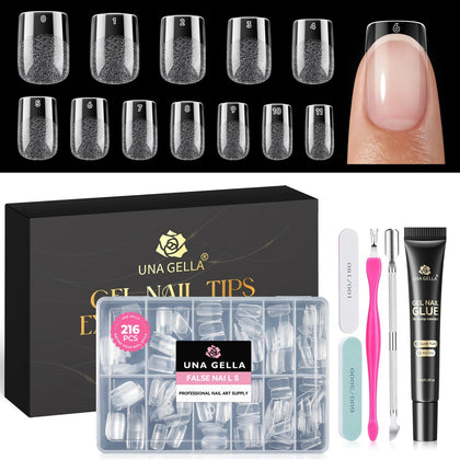 UNA GELLA front packaging showing kit contents and branding, clear product overview