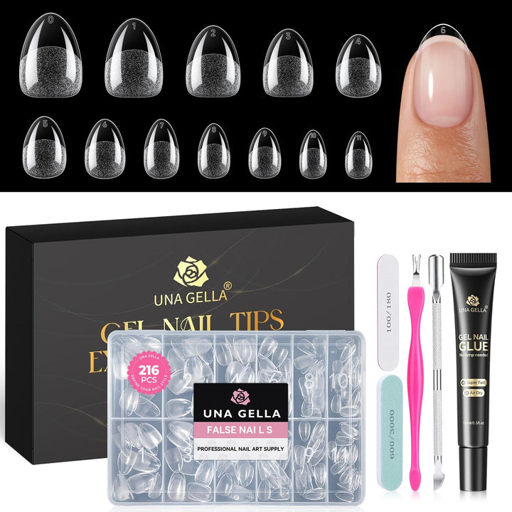 UNA GELLA front packaging showing kit contents and quick setup benefit