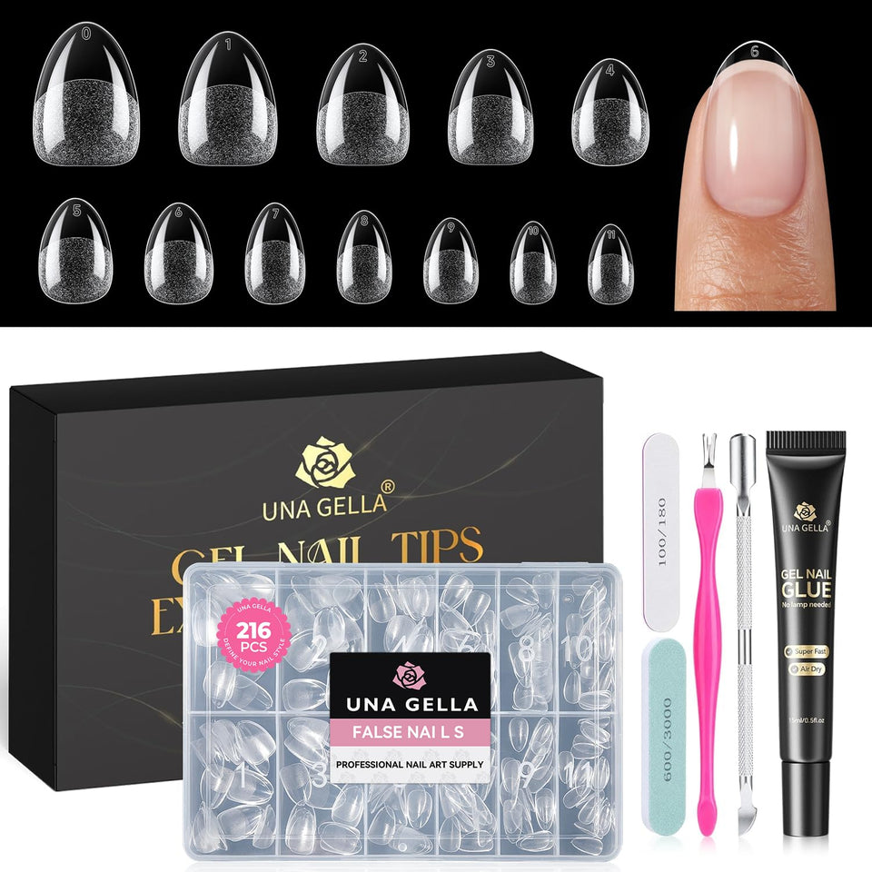 UNA GELLA front packaging showing kit contents and quick setup benefit