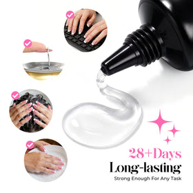 UNA GELLA applying tip in use for easy at-home salon-style results