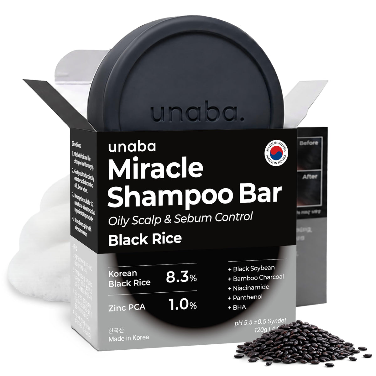 unaba front packaging showing bar and recyclable packaging for sustainable benefit