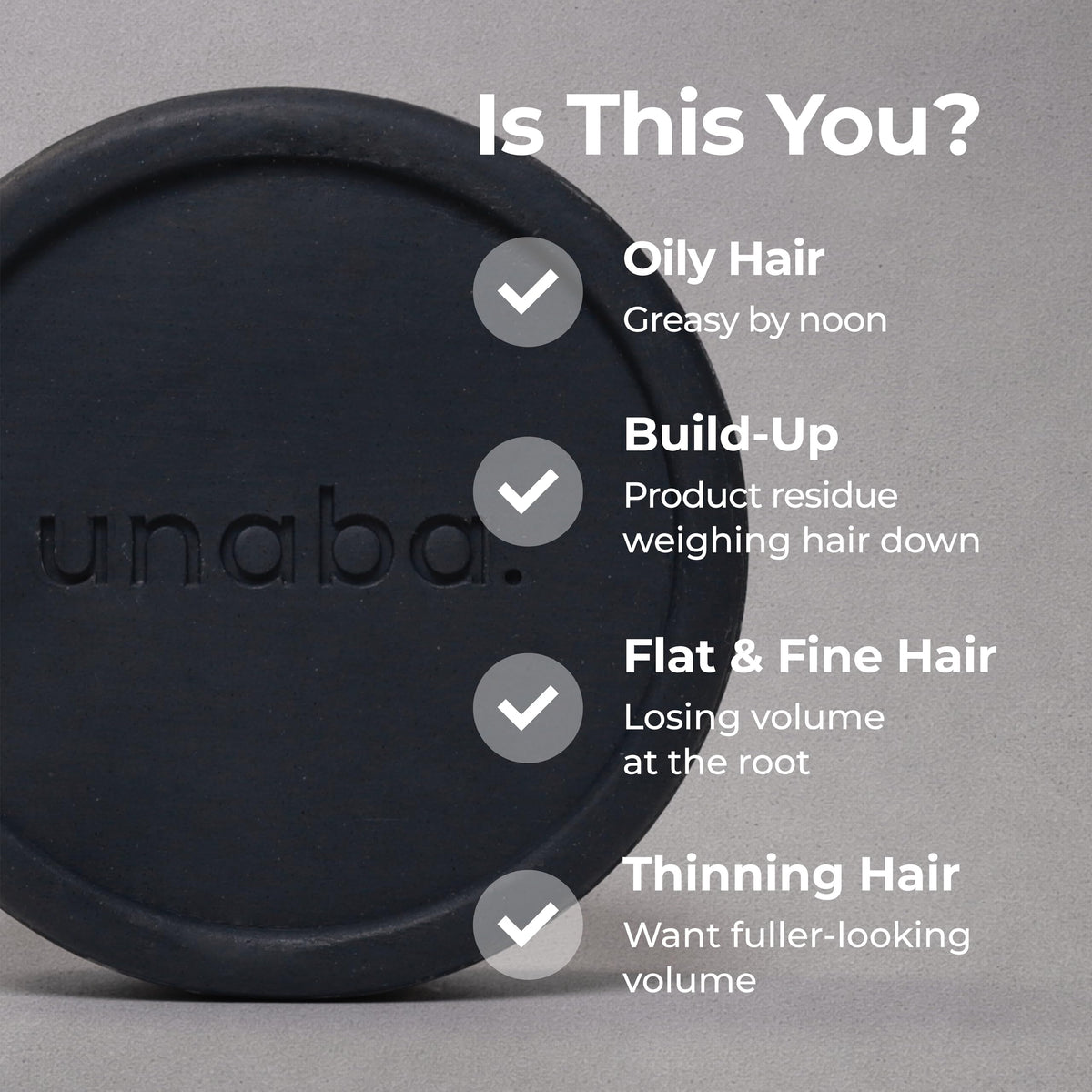 unaba side profile detail highlighting bar shape and easy-grip for convenient use