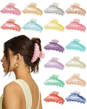 Unbednigt front view of 16-clips pack showing variety and immediate styling options