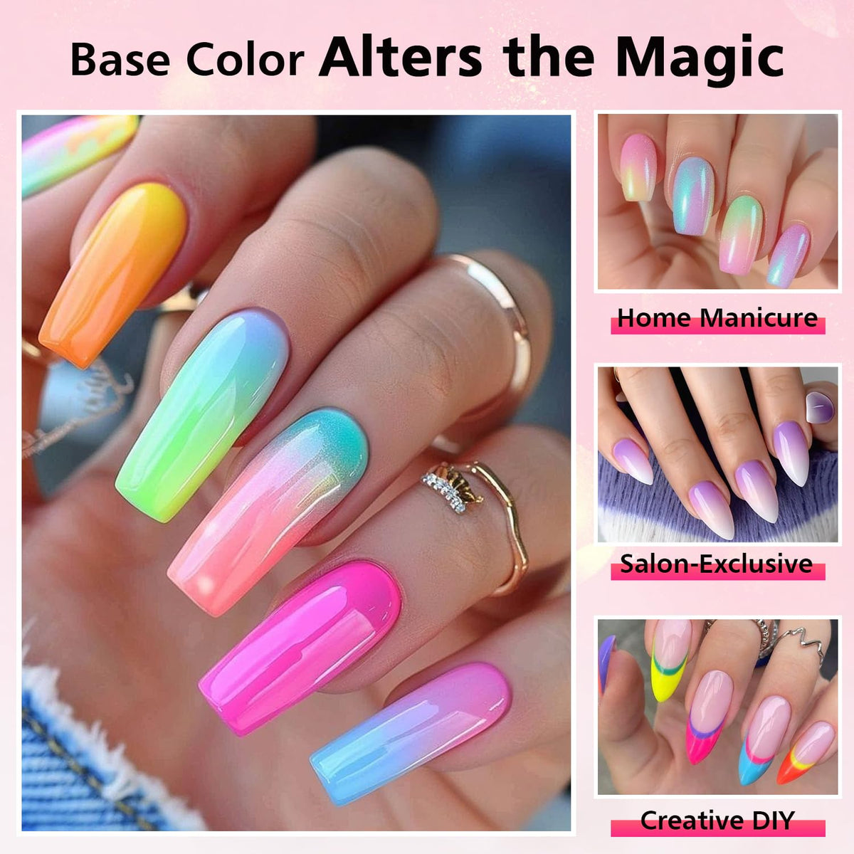 Unbednigt lifestyle hand model showing finished manicure and professional-looking result