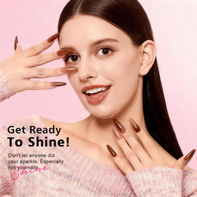 Unbednigt ombre demo on nails illustrating seamless gradient and glossy finish
