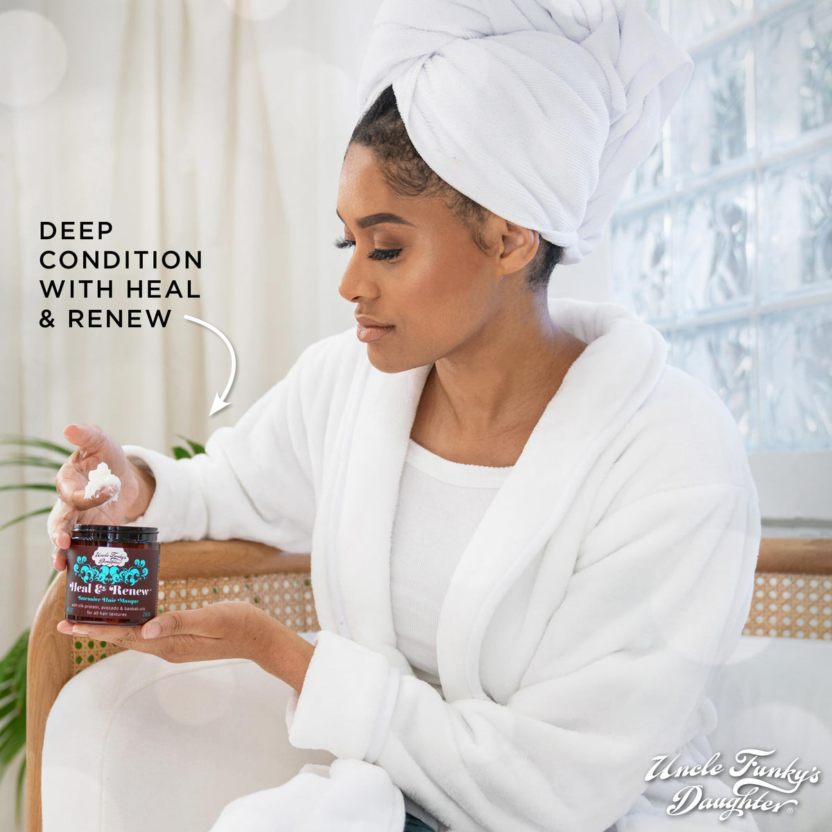 Uncle Funky's Daughter creamy texture close-up highlighting hydrating formula