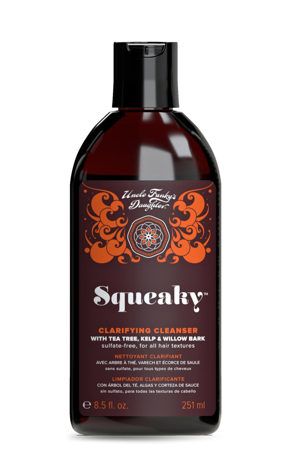 Uncle Funky's Daughter front packaging showing cleanser and brand clarity
