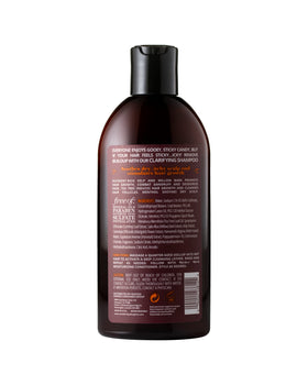 Uncle Funky's Daughter tea tree ingredient bottle emphasizing natural detox benefits