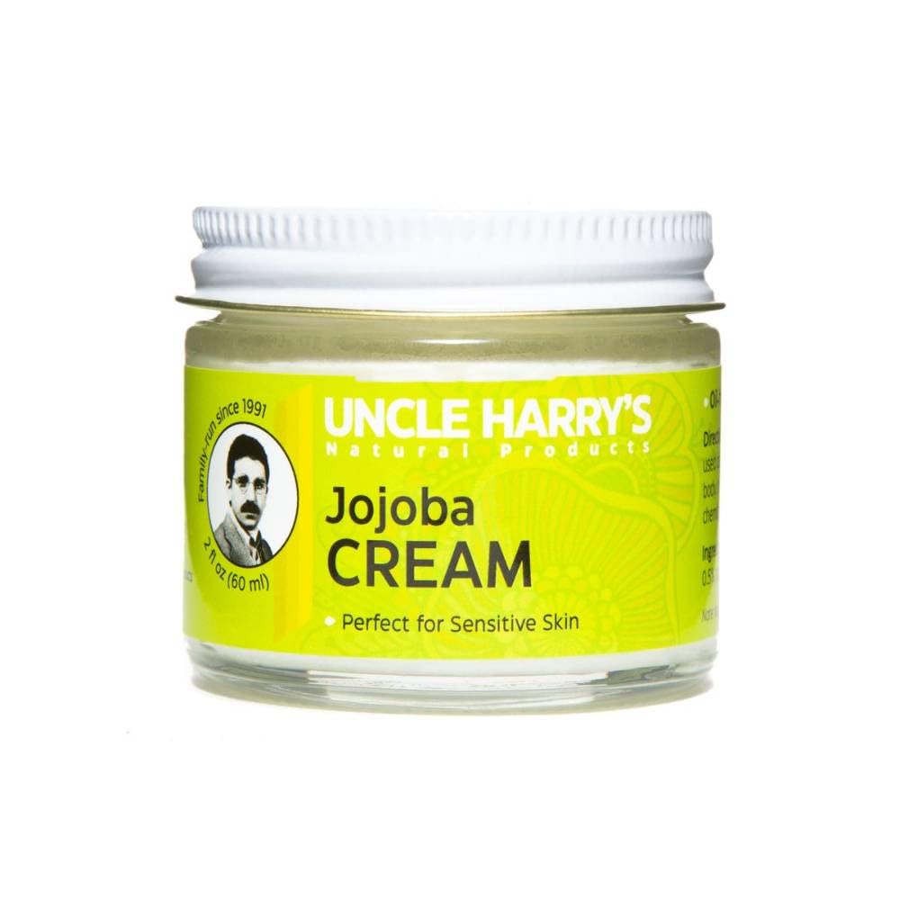 Uncle Harry's jar front view showing label and clean glass packaging for clear ingredient benefit