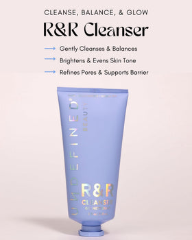 Undefined R&R Cleanser dispensing from tube demonstrating easy control