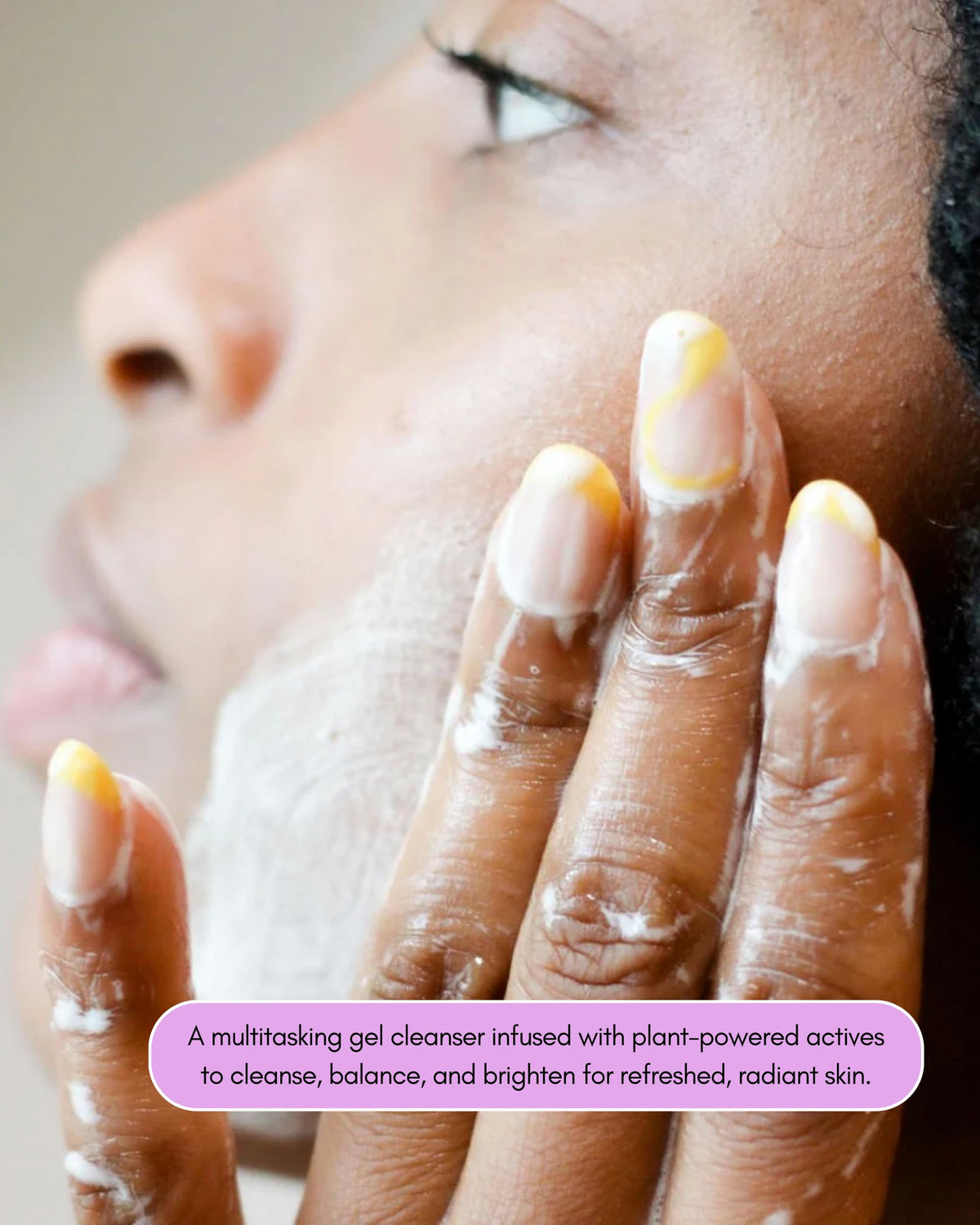 Undefined R&R Cleanser gel texture close-up showing smooth hydrating formula