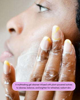 Undefined R&R Cleanser gel texture close-up showing smooth hydrating formula