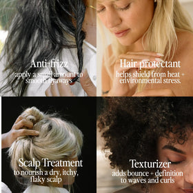 Under Luna label and ingredients list emphasizing plant-based clean formulation benefit