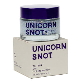 UNICORN SNOT on model at festival demonstrating long-lasting party sparkle