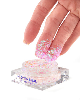 Unicorn Snot fingertip applying paste showing easy one-touch application