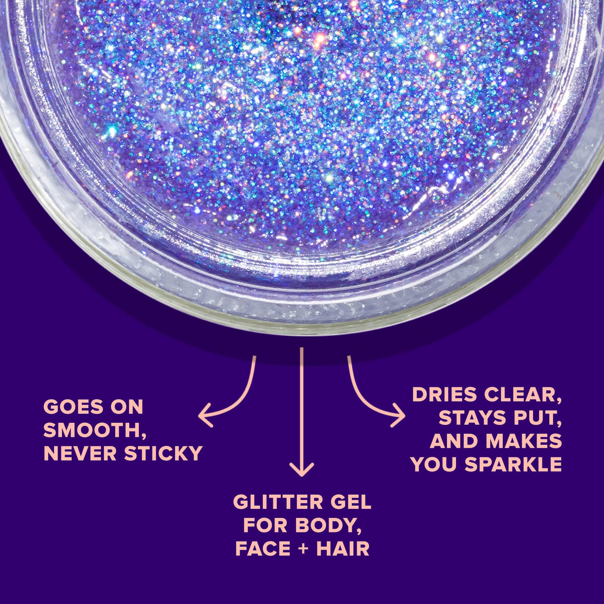 UNICORN SNOT fingertip applying glitter gel for quick precise makeup application