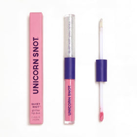 UNICORN SNOT matte lipstick closeup showing creamy texture and smooth coverage
