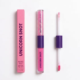 UNICORN SNOT matte lipstick swatch showing rich opaque color payoff benefit