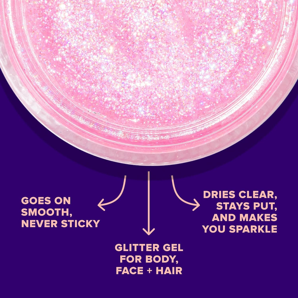 UNICORN SNOT UV gel under light close-up showing neon-reactive shine benefit