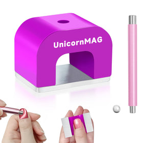 UnicornMAG front view of horseshoe magnet showing sturdy design and precision