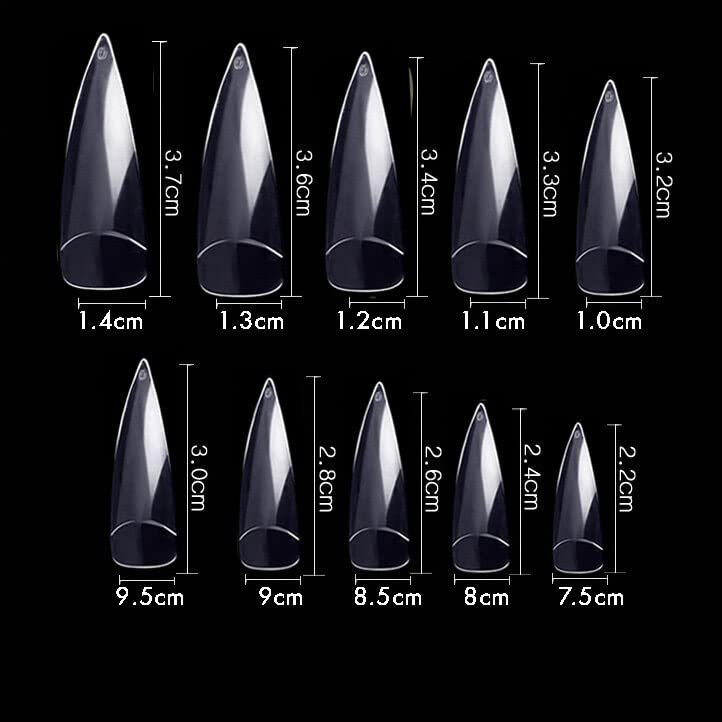 Unicorns Poop Glitter stiletto tips applied with builder gel demonstrating durable finished look
