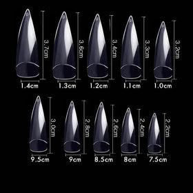 Unicorns Poop Glitter stiletto tips applied with builder gel demonstrating durable finished look