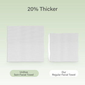 UNIFREE open box display showing compressed towels ready to hydrate and expand
