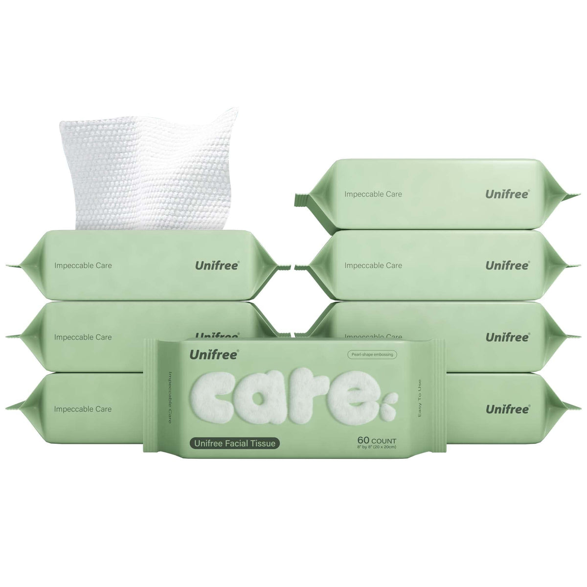 UNIFREE front packaging showing 8-pack value and count benefit