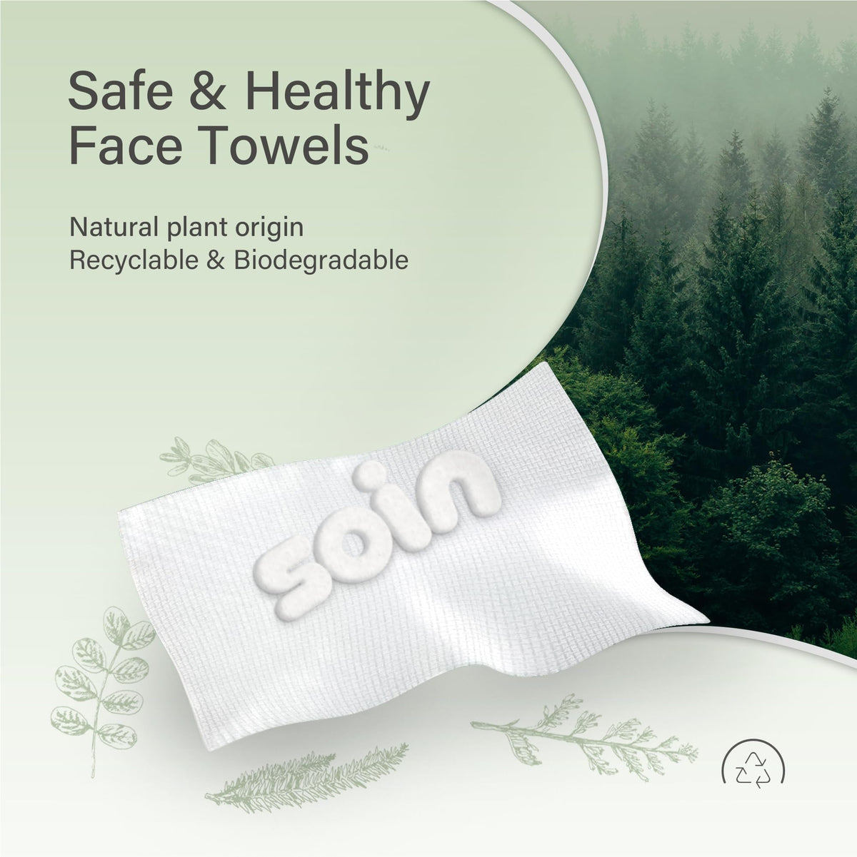 UNIFREE towel in use removing makeup demonstrating effective, gentle cleansing