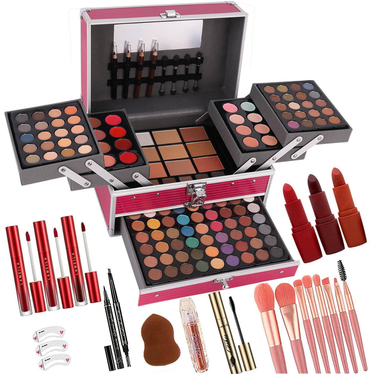 UNIFULL front open display showing full kit variety and organization