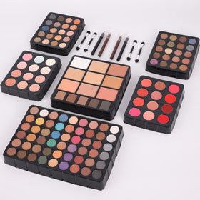 UNIFULL face powders and brushes demonstrating contouring and blending ease