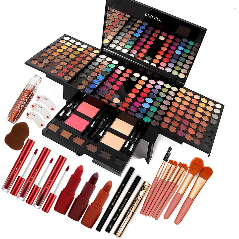 UNIFULL front open palette showing all colors and tools for versatile looks
