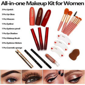 UNIFULL assortment of lipsticks and gloss demonstrating color range