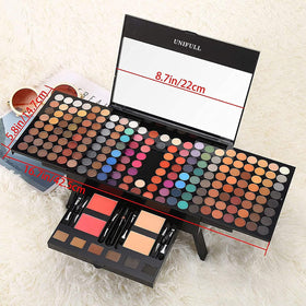 UNIFULL close-up texture of shimmer and matte eyeshadows for smooth blending