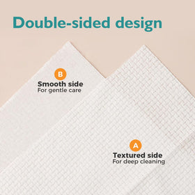 UNIMADE close-up fiber texture of towel, highlights gentle softness