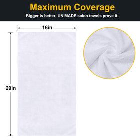 UNIMADE microfiber close-up texture highlighting soft, absorbent fibers